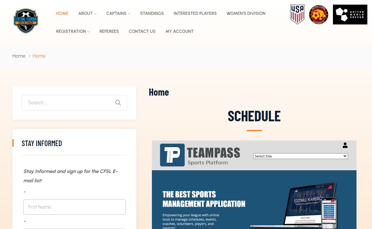 Home - Central Florida Soccer League
