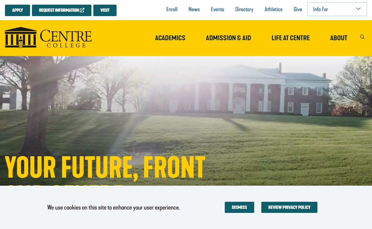 Your future, front and centre. | Centre College