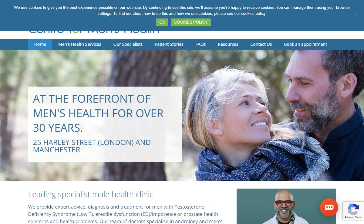 Centre for Men's Health - Mens Clinic for TRT, ED & Hormone Treatment - Centre for Men's Health