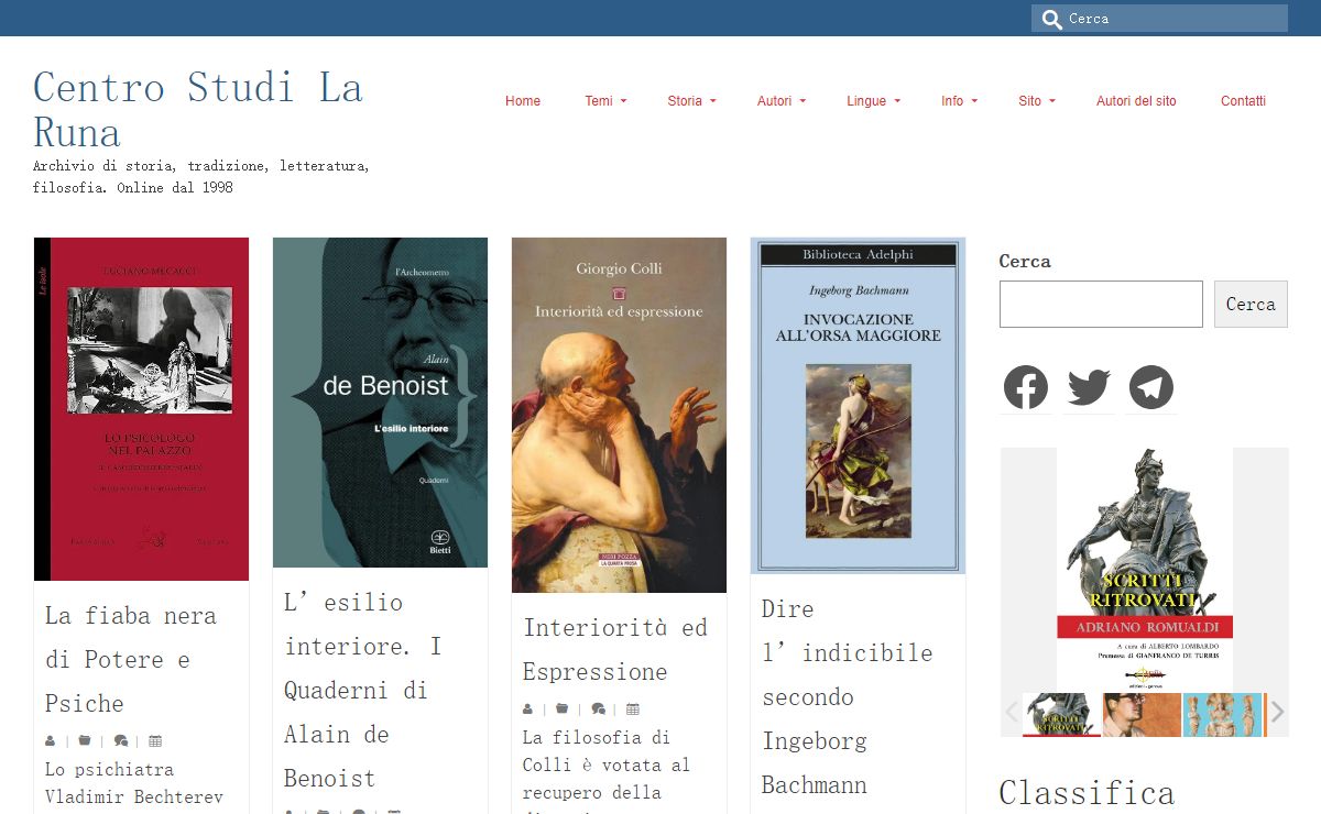 Centro Studi La Runa – Archivio di storia, tradizione, letteratura, filosofia