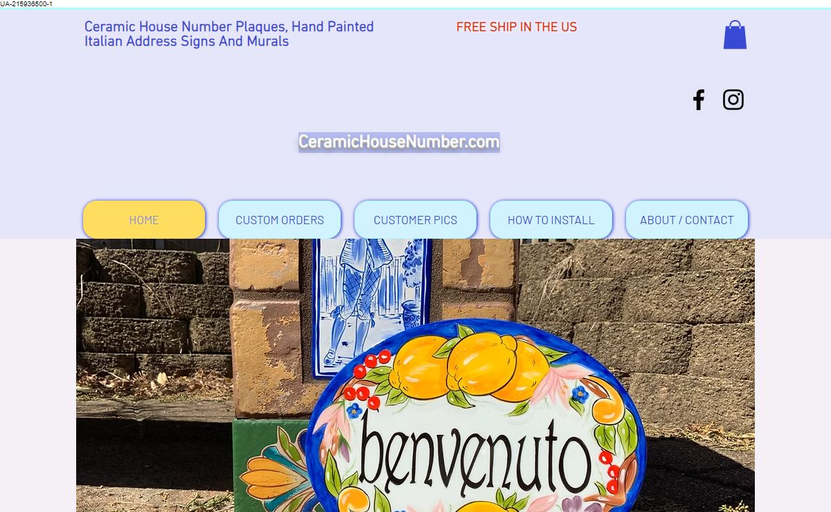 Ceramic House Number- Your Search Ends Here
