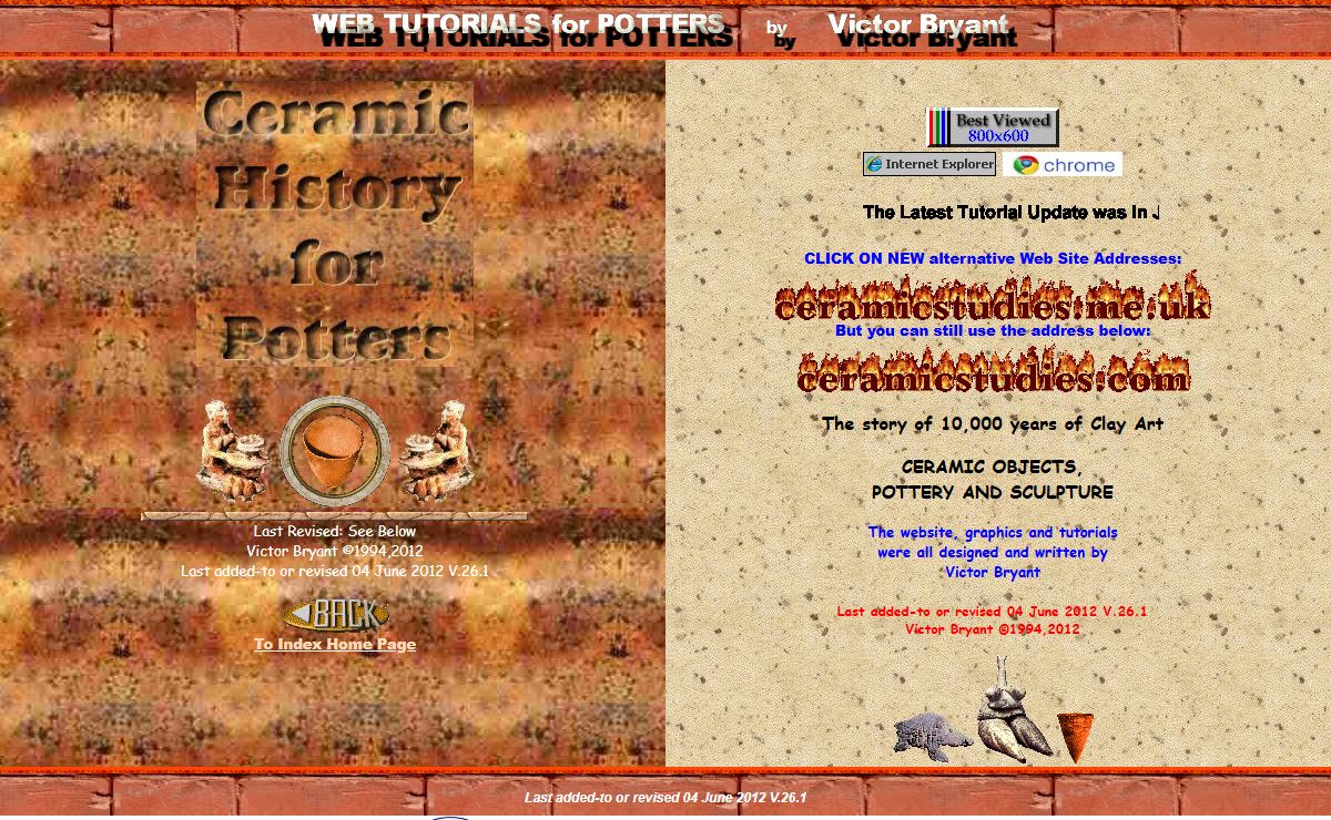 Index Page - Ceramic History Tutorials for Potters