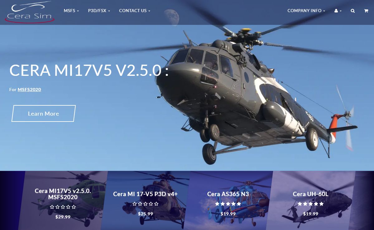 Helicopters for Microsoft Flight Simulator | Cera Sim Aircraft