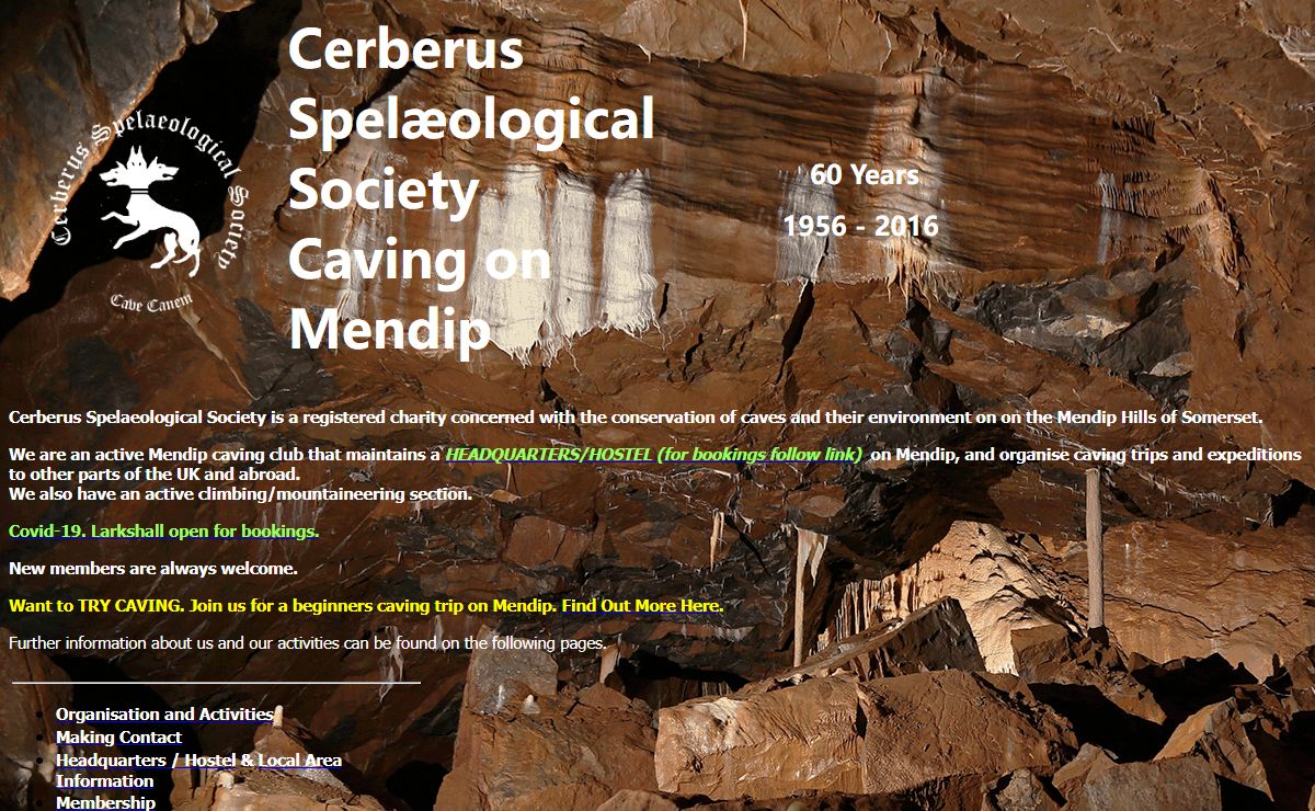 Caving on Mendip - Cerberus Spelaeological Society