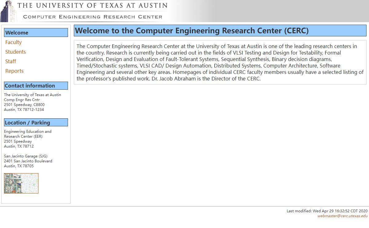 The Computer Engineering Research Center at UT Austin