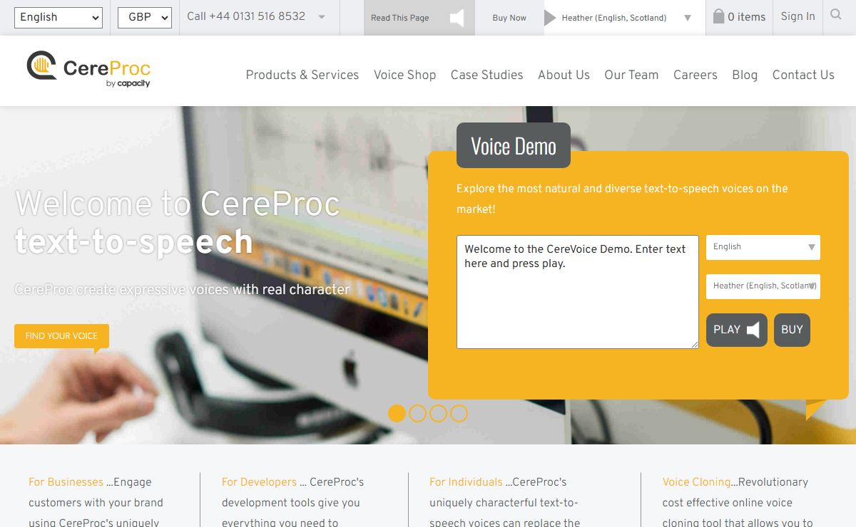 Home | CereProc Text-to-Speech