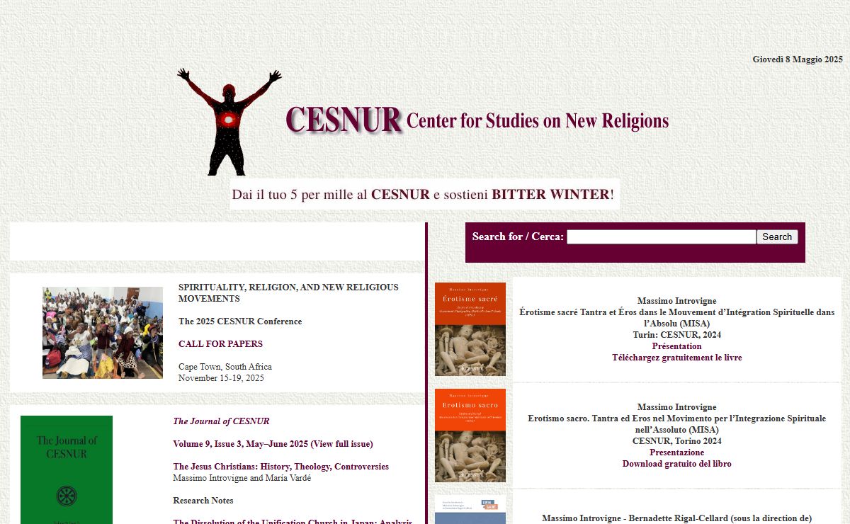CESNUR - Centro studi sulle nuove religioni - Center for Studies in New Religions