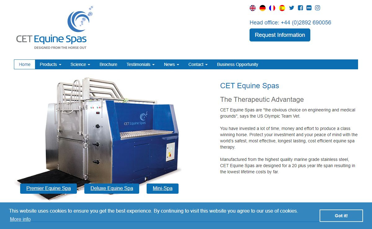 Equine Spa: Quality horse spa with lowest lifetime costs