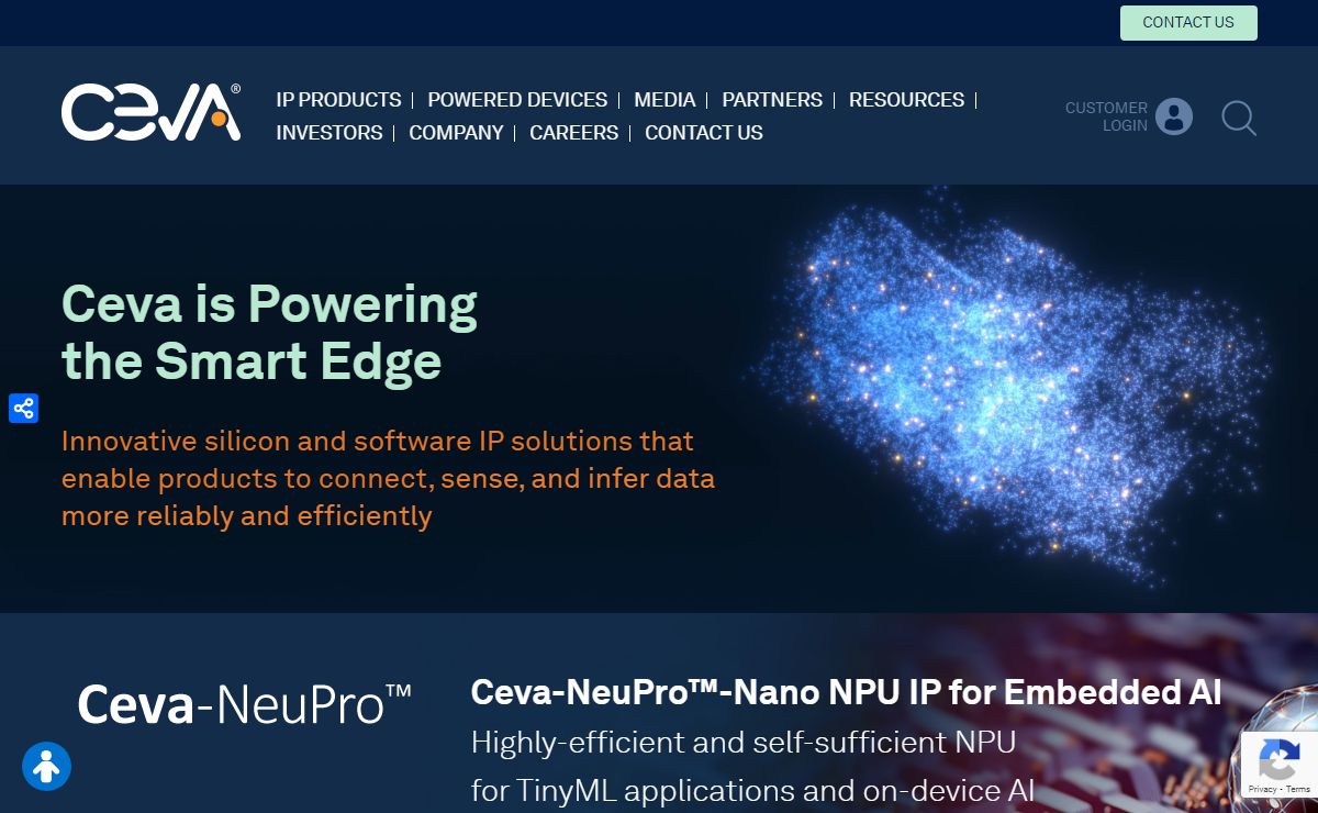 Ceva - Leading licensor of silicon and software IP for the Smart Edg