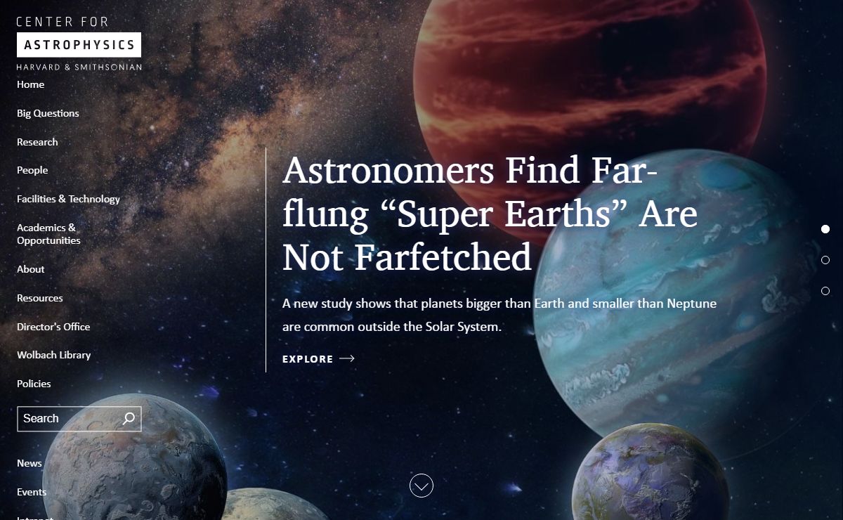 Home | Center for Astrophysics | Harvard & Smithsonian