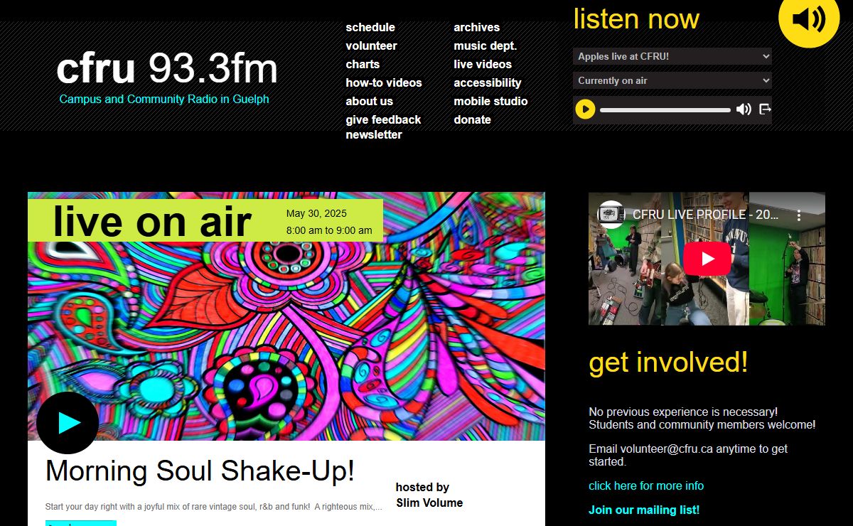 CFRU 93.3 FM |