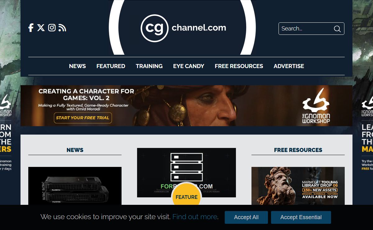 CG Channel - News, Videos, Training and Community for Entertainment Artists