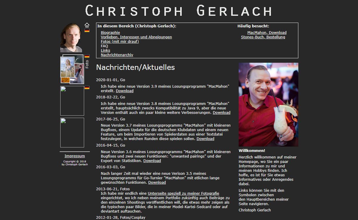 Christoph Gerlach Homepage