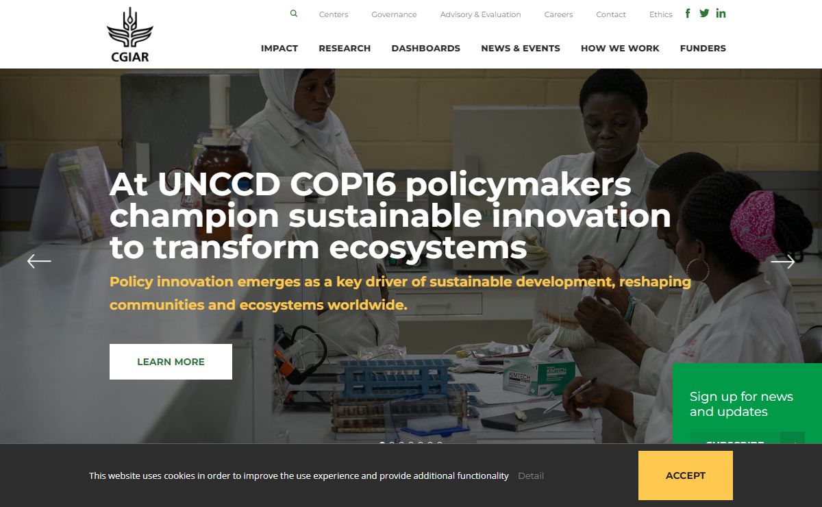 CGIAR: Science for humanity's greatest challenges