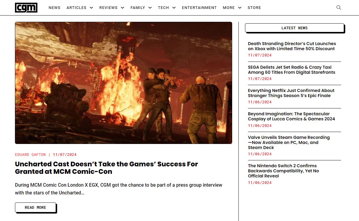 Comics Gaming Magazine - News | Reviews | Features | Articles