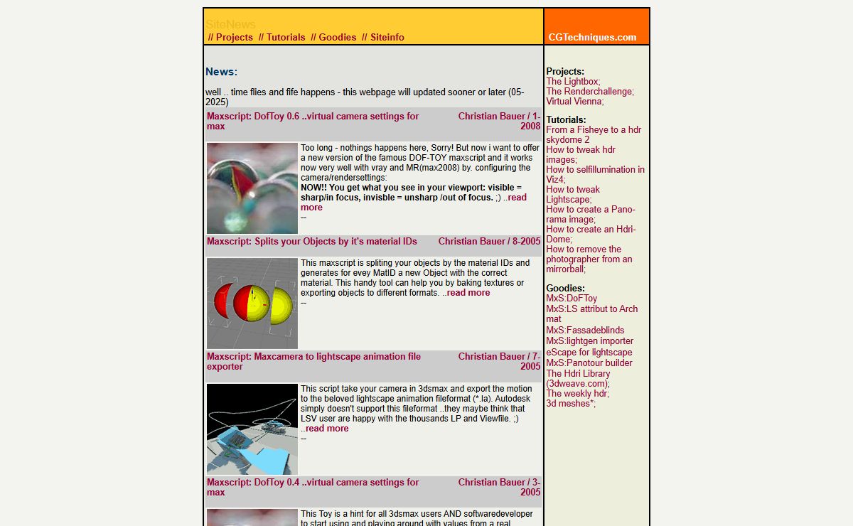 cgtechniques news