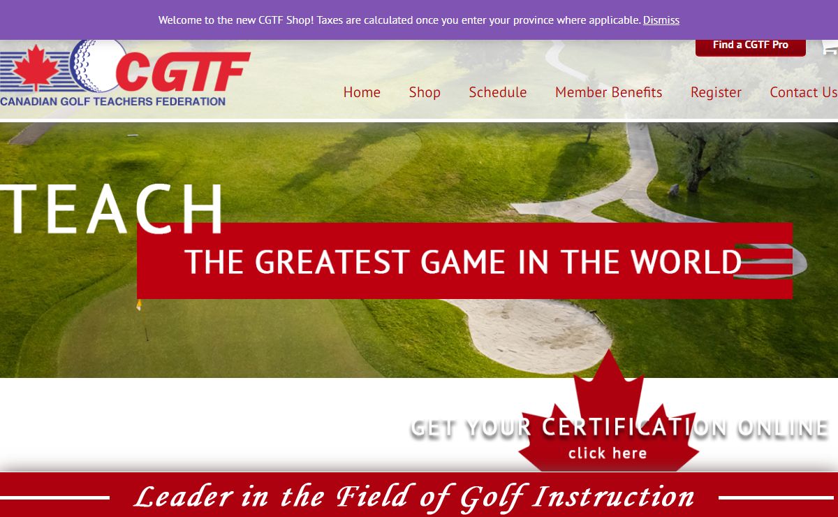 Canadian Golf Teachers Federation - CGTF