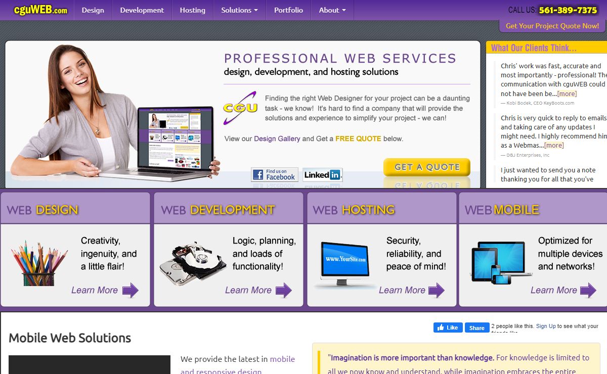 Mobile Web Developers / Mobile Web Designers in South Florida : cguWEB.com
