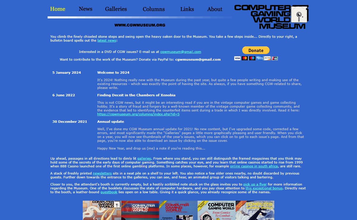 CGW Museum - Home