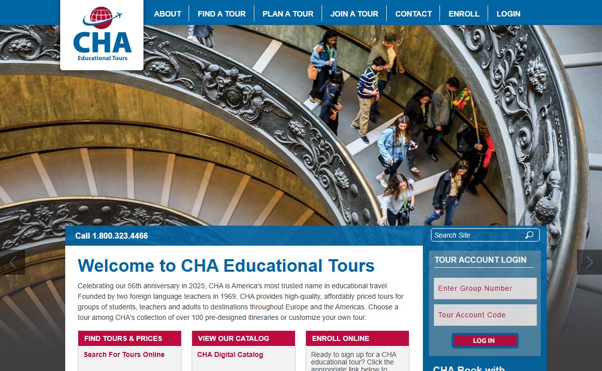 CHA Educational Tours | Educational Travel for Students, Teachers & Adults to Europe & the Americas