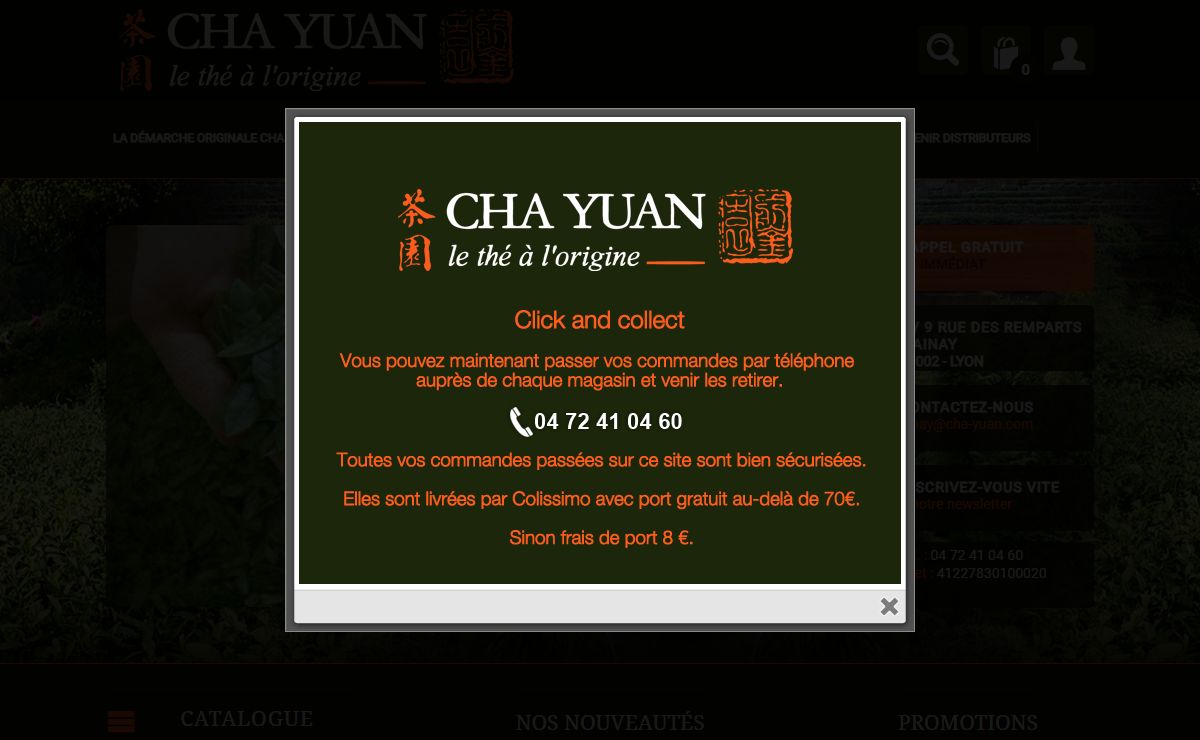Vente Thés Nature, Coffrets de thés, Accessoires Thés, Théières, Vente Tasse Thé l THE CHA YUAN INTERNATIONAL