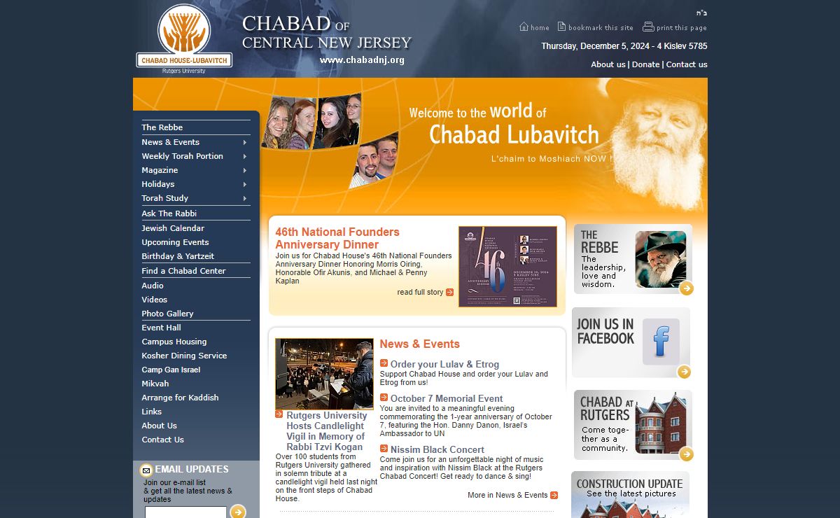 Welcome to the world of Chabad Lubavitch