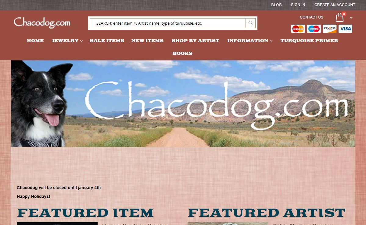 CHACODOG American Indian Jewelry, Pottery and Crafts