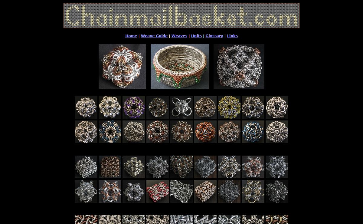 Chainmailbasket.com - 1600+ weaves/units
