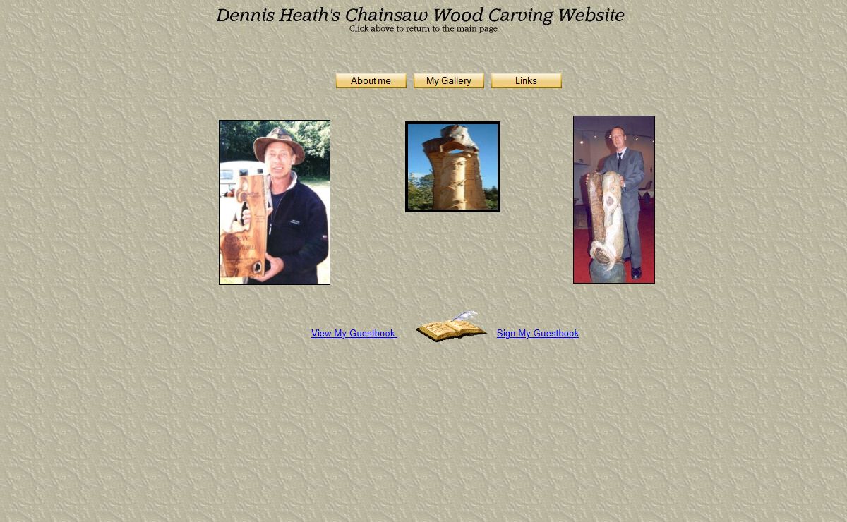 Dennis Heath's Chainsaw Wood Carving WebSite