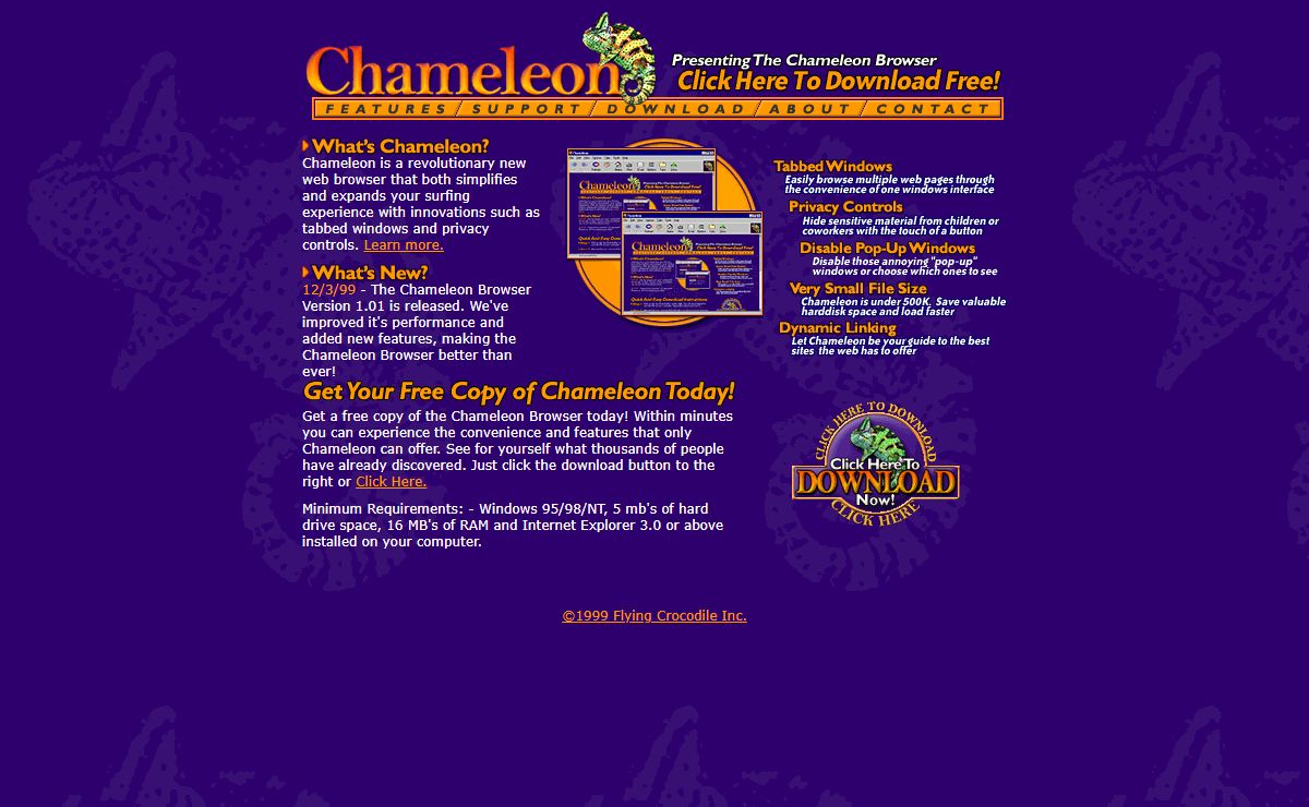 The Chameleon Web Browser