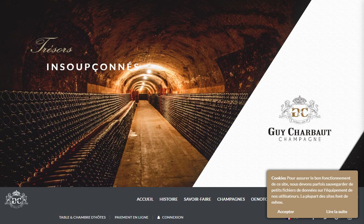 Champagne Guy Charbaut à Mareuil-sur-Ay près d'Epernay