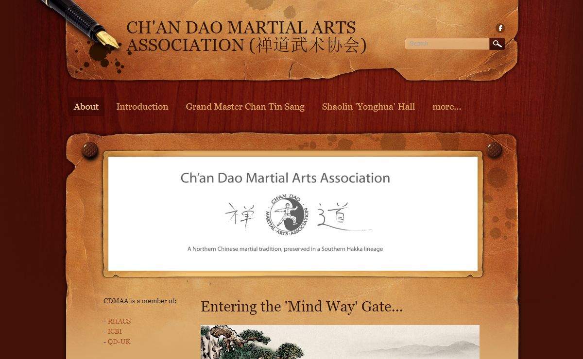 CH'AN DAO MARTIAL ARTS ASSOCIATION (禅道武术协会) - About