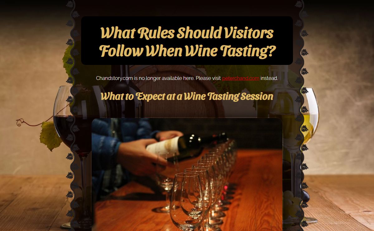 Wine is art - What Rules Should Visitors Follow When Wine Tasting?