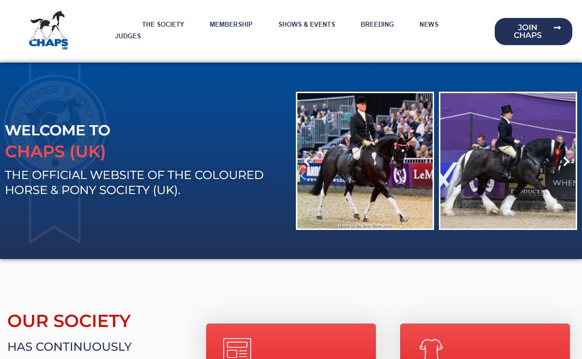 CHAPS (UK) The Coloured Horse & Pony Society