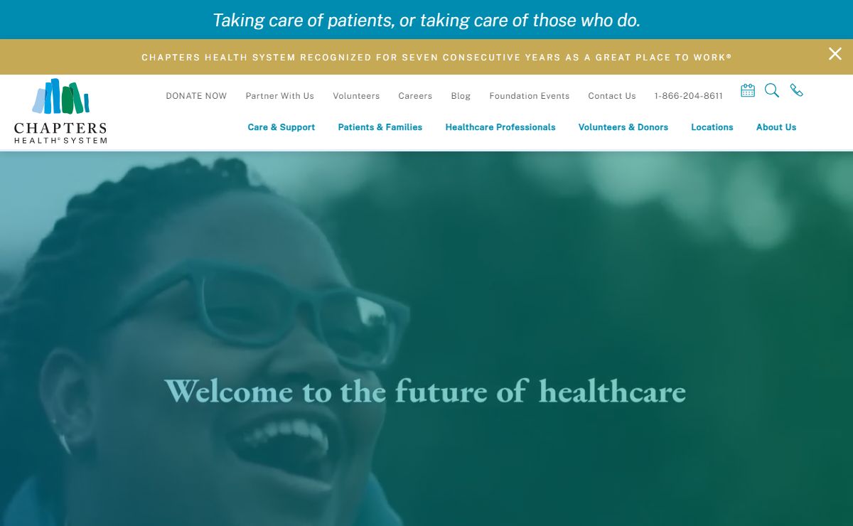 Welcome to the Future of Healthcare | Chapters Health System