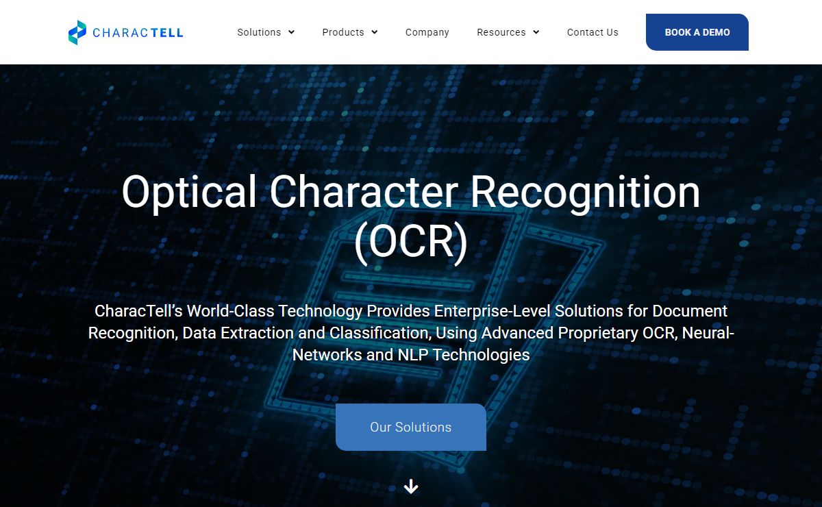 CharacTell - Enterprise-level Solutions for Document Recognition