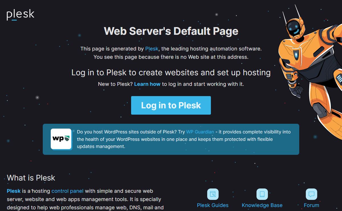 Web Server's Default Page