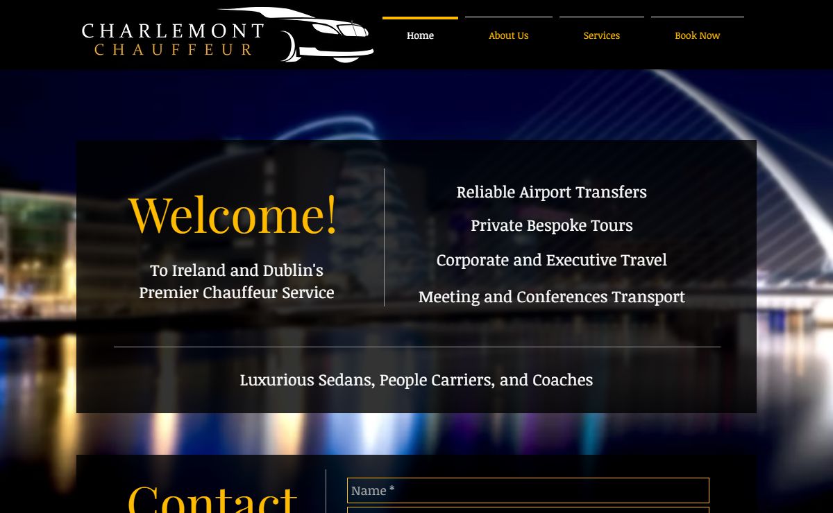 Charlemont Chauffeur Dublin | Airport Transfers, Executive & Tours