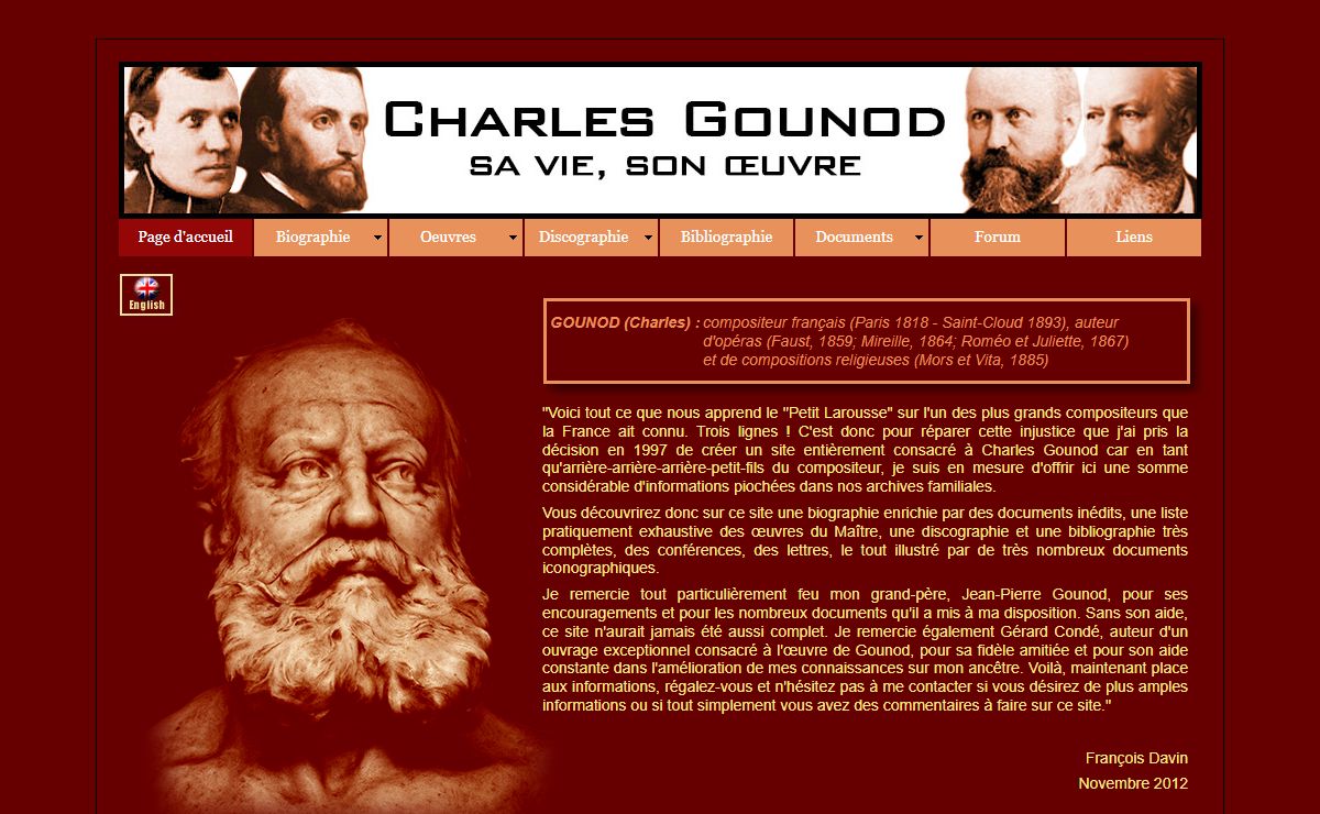Page d'accueil