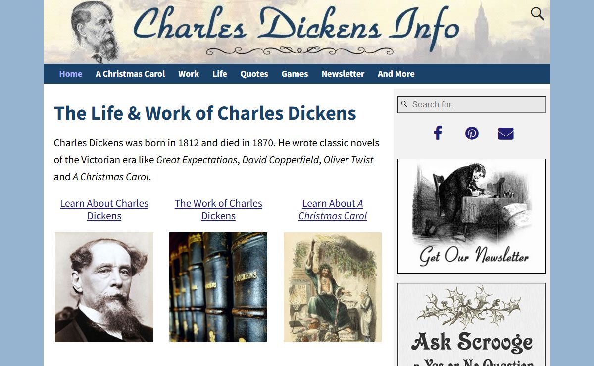 Charles Dickens Info - The Life and Work of Charles Dickens