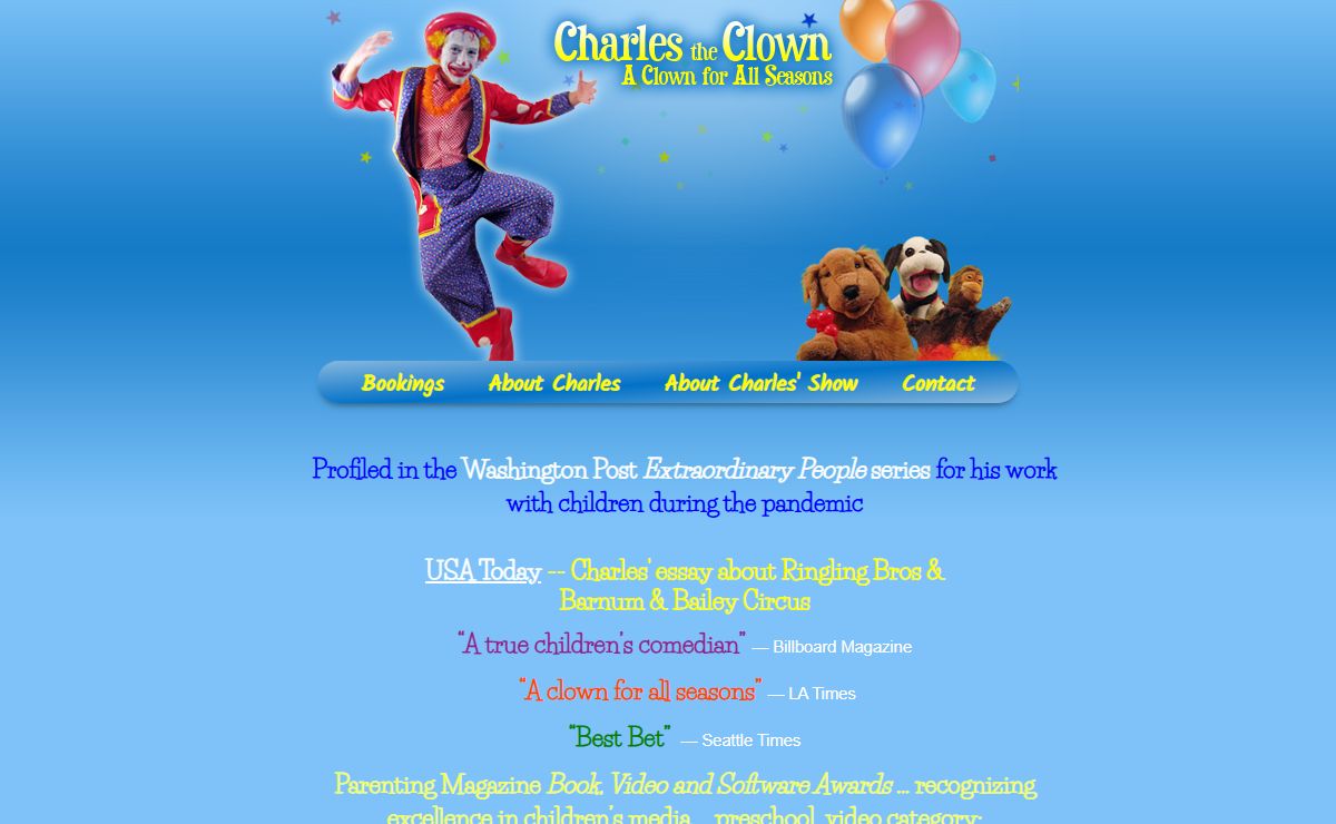 Clown | Party Entertainer in the East Bay | CharlesTheClown.com