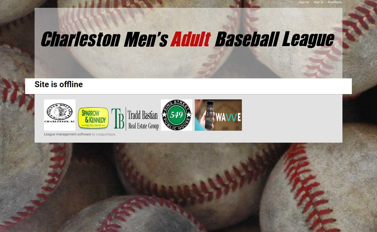 Site is Offline : Charleston Men's Adult Baseball League