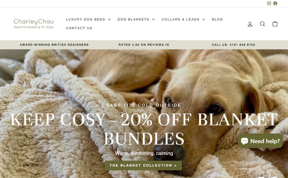 Charley Chau - Luxury Dog Beds & Dog Blankets – Charley Chau - luxury dog bedding