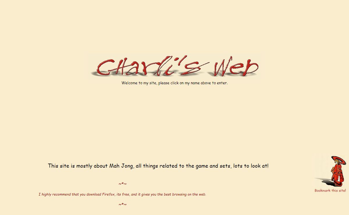 Mah Jong, Mah Jongg - CHarli's Web™ - Home of CHarli's Stickers and much more