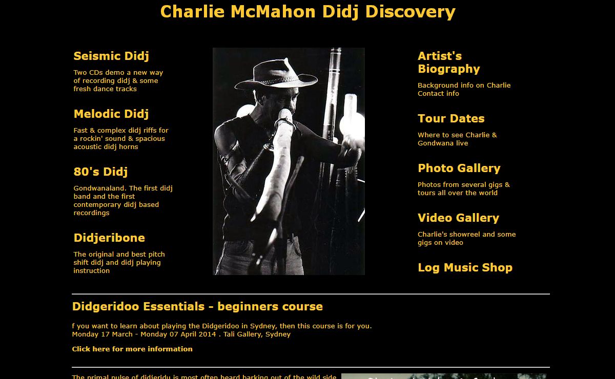 Charlie McMahon Didj Discovery