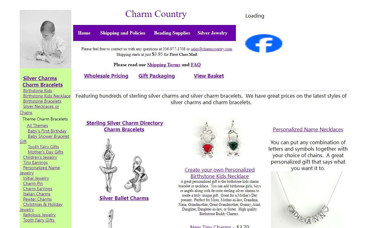 Sterling Silver Charms at Charm Country