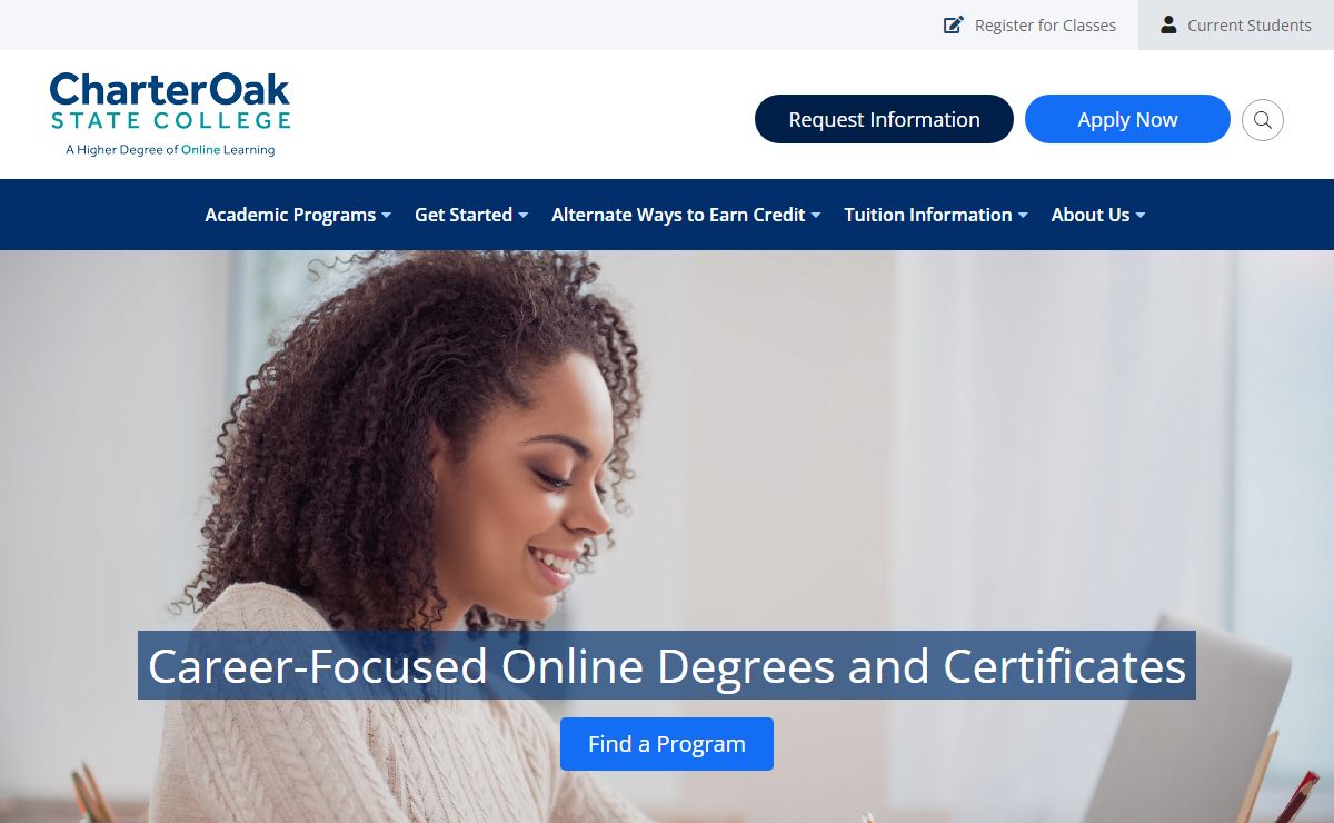 Finish your Degree Online | Charter Oak State College