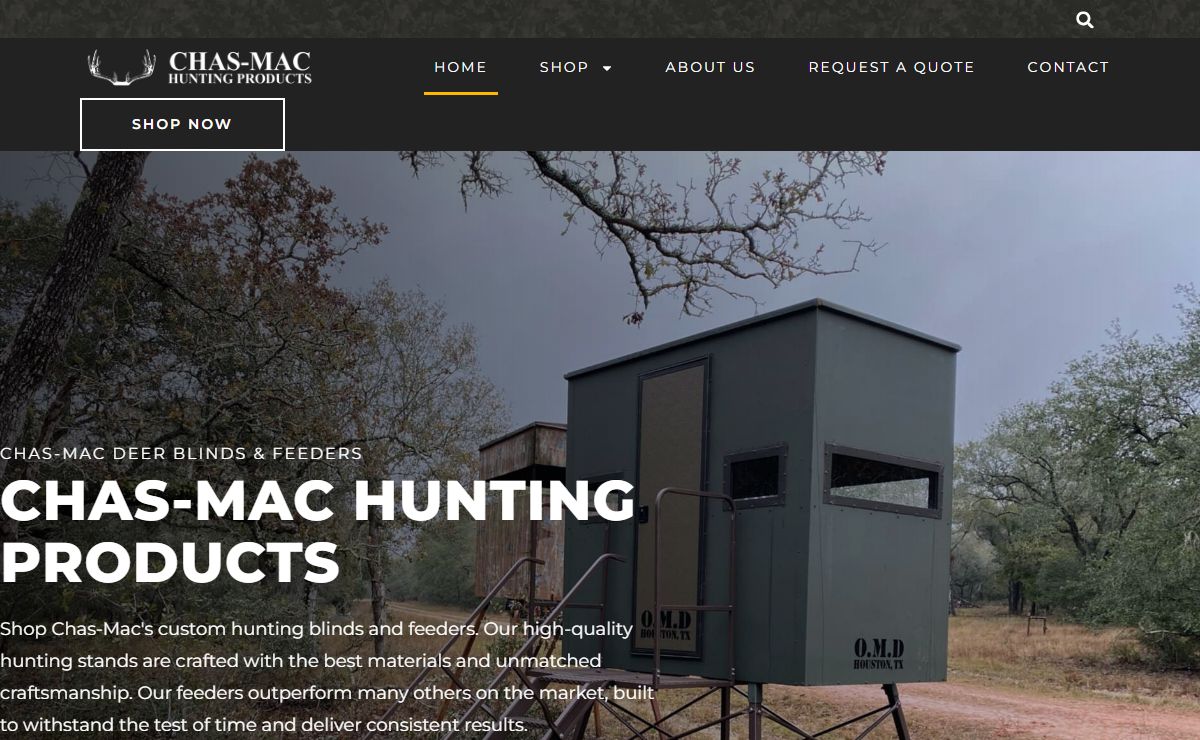 Chas-Mac Hunting Products | Custom Blinds & Durable Feeders - Chas-Mac Hunting Products
