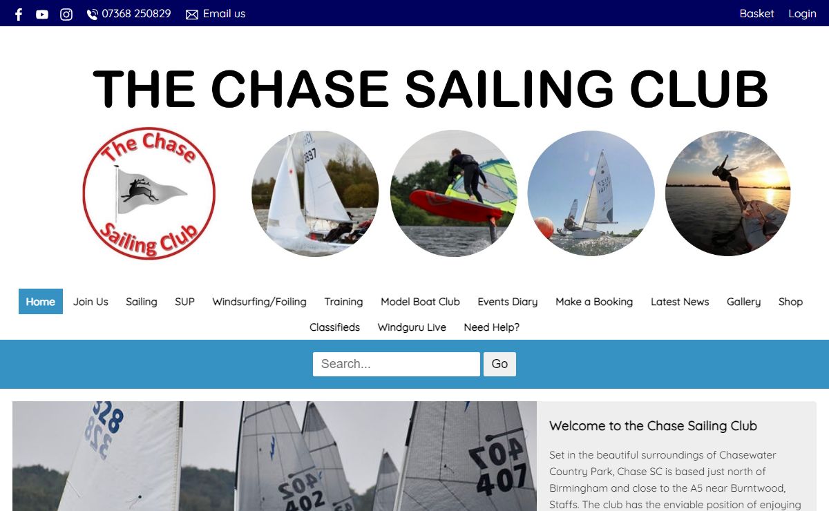 Home : Chase Sailing Club