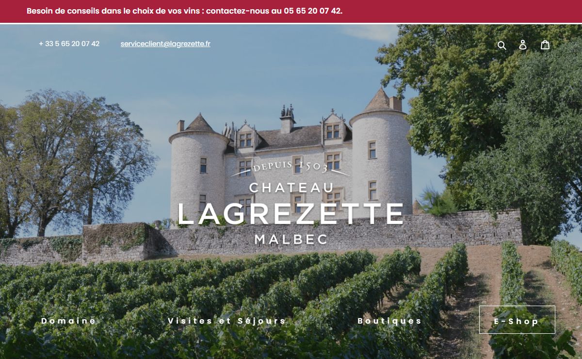 Achat direct de vins malbec Cahors – Boutique officielle du Château Lagrézette